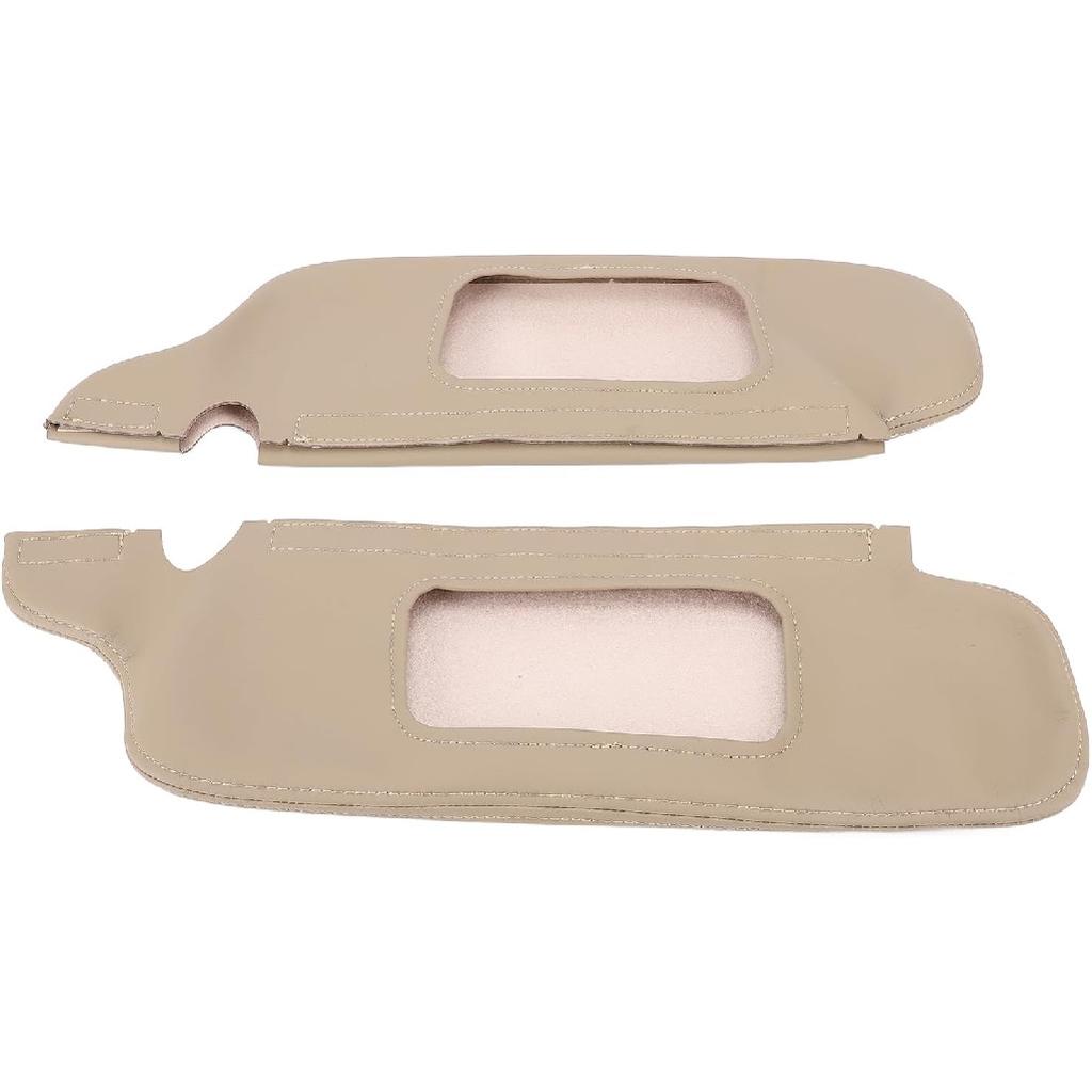 Asixxsix Sonnenschutzblende Abdeckung Schutz für 1994 bis 2004, PU-Leder Sonnenschutzblende Ersatzabdeckung Haut, Linke Fahrer- und Rechte Beifahrerseite Sonnenschutzblende