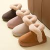 Retro Contrasting Color Gaobang Cotton Shoes Non-slip Winter New Fashion Thick-soled Velvet Warm Outer Wear Snow Boots Women