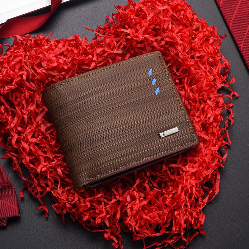 

Men S Wallet Skin Multi-Card Wallet Business Card Wallet Pu For Daily Party Work коричневий