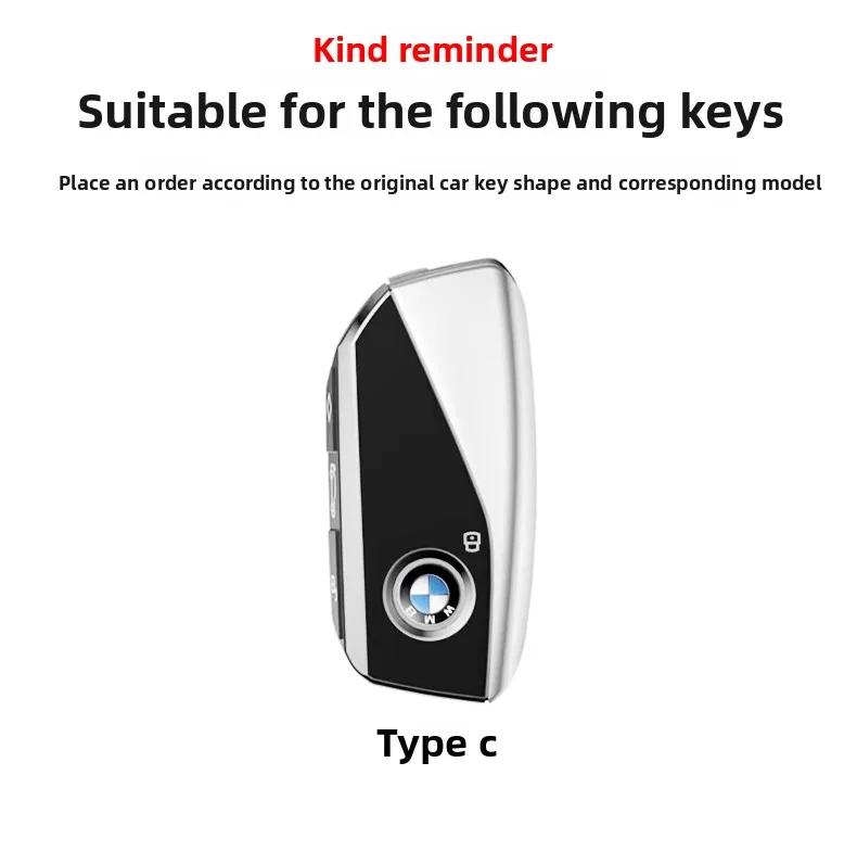 NNEJ4 Car Remote Key Case Cover Shell For BMW 7 Series G70 G09 XM U06 G81 M3 2023 i7 X7 G07 LCI iX I20 X1 U11 Protector Fob