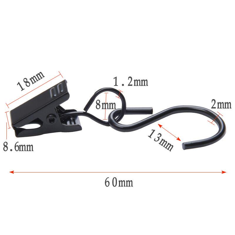 Heavy-Duty Stainless Steel Curtain Clip Hooks