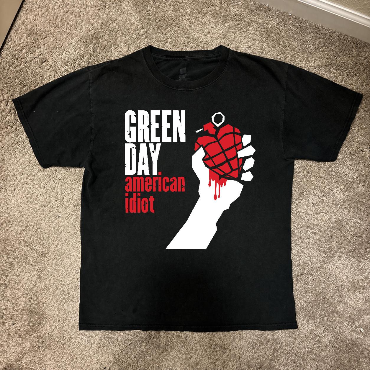 Green Day American Idiot Band T-Shirt Official Merchandise S разноцветный