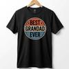 Retro Sunset Grandad T-Shirt: Vintage Emblem Graphic Tee