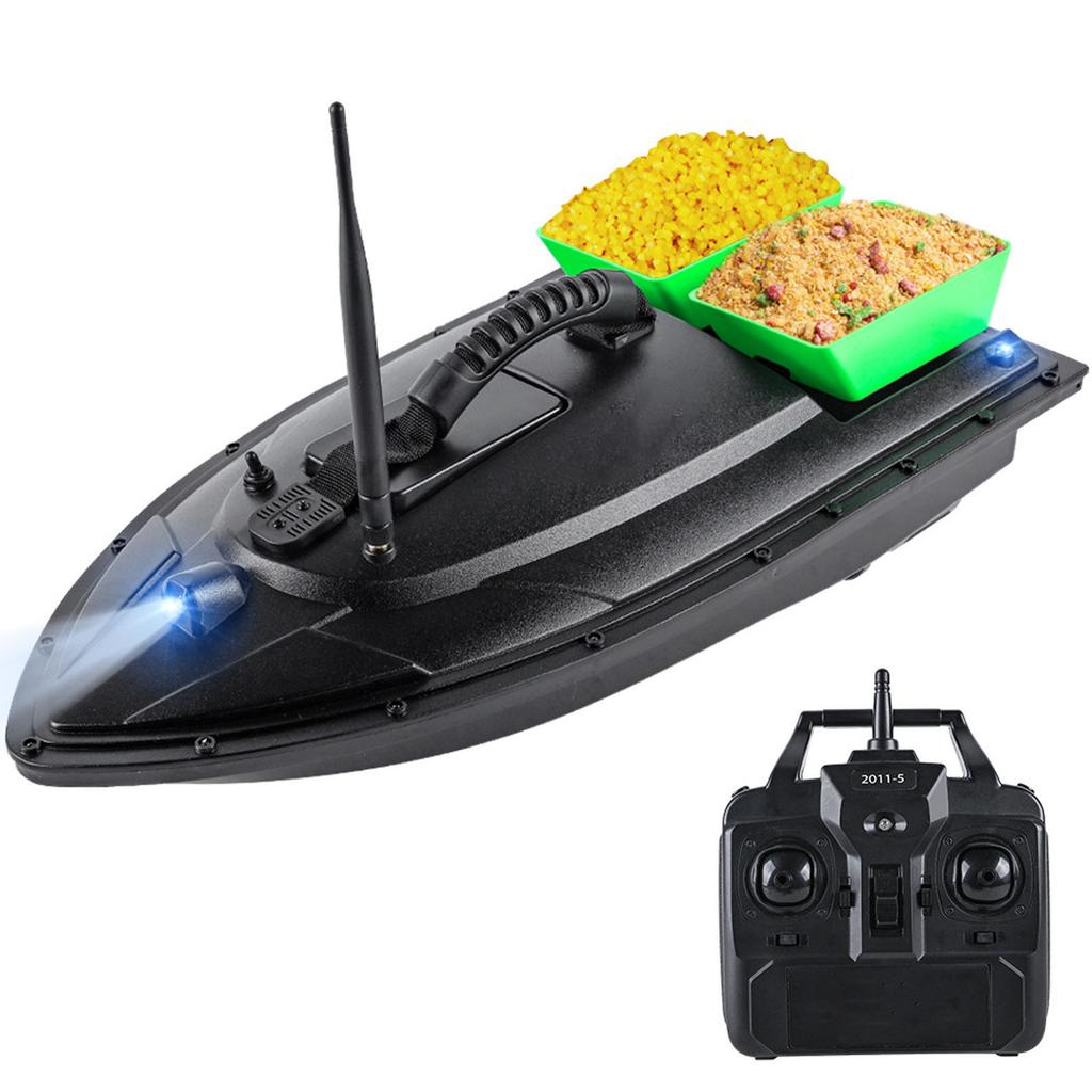 RC Bait Boat 500M Distance Electric Remote Control Fishing Boat with 1.5kg Loading Baiting Bins Double Motor