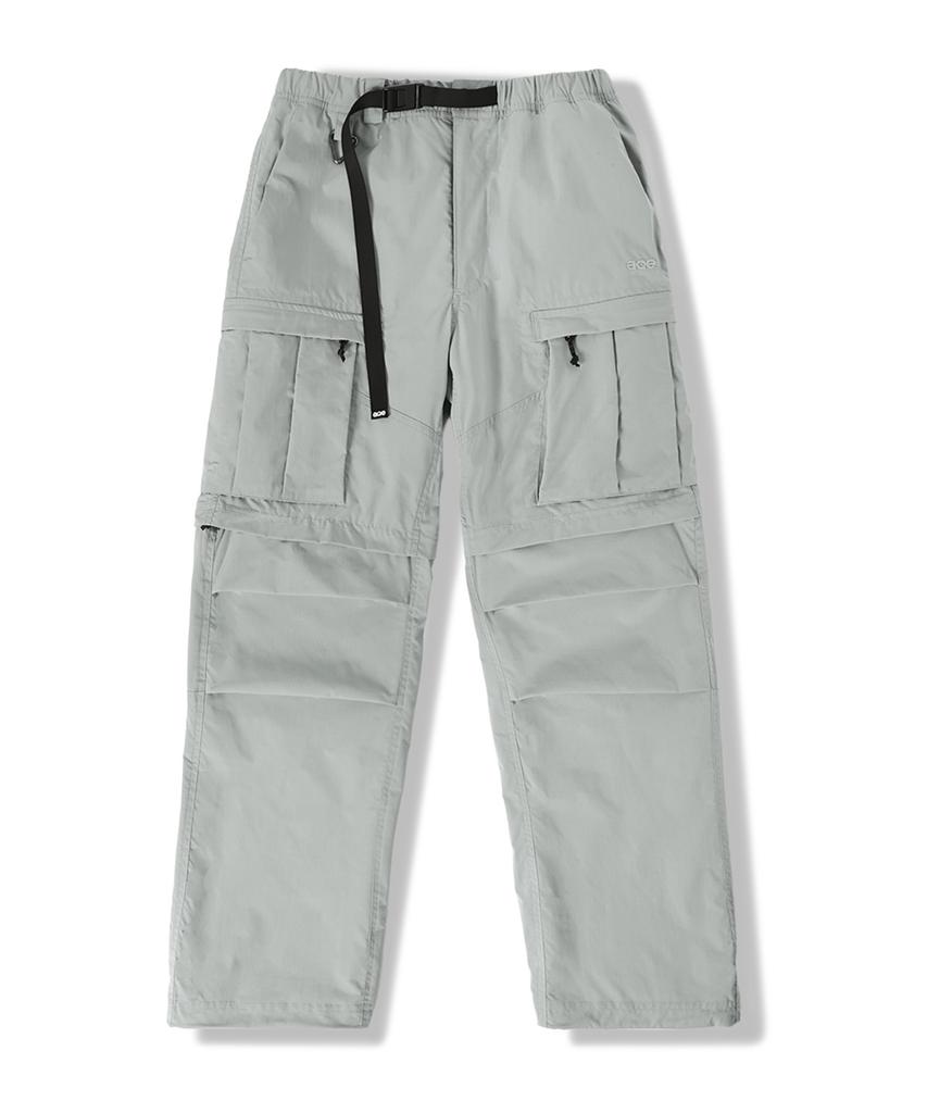 Peullukeu Aqe Convertible Hiking Cargo Pants Grey Fpt353