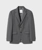 Nonblank Semi-Overfit Wool Blazer_Brown Grey