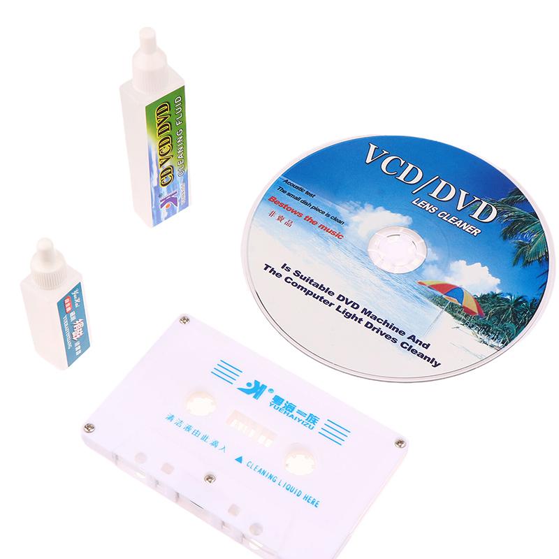 Cd Vcd Dvd Oynatıcı Lens Temizleyici Ses Kaset Bant Kafa Temizleyici Manyetizasyon Giderici Ses Kaset Bant Oynatıcı Islak/Kuru Kafa Temizleyici