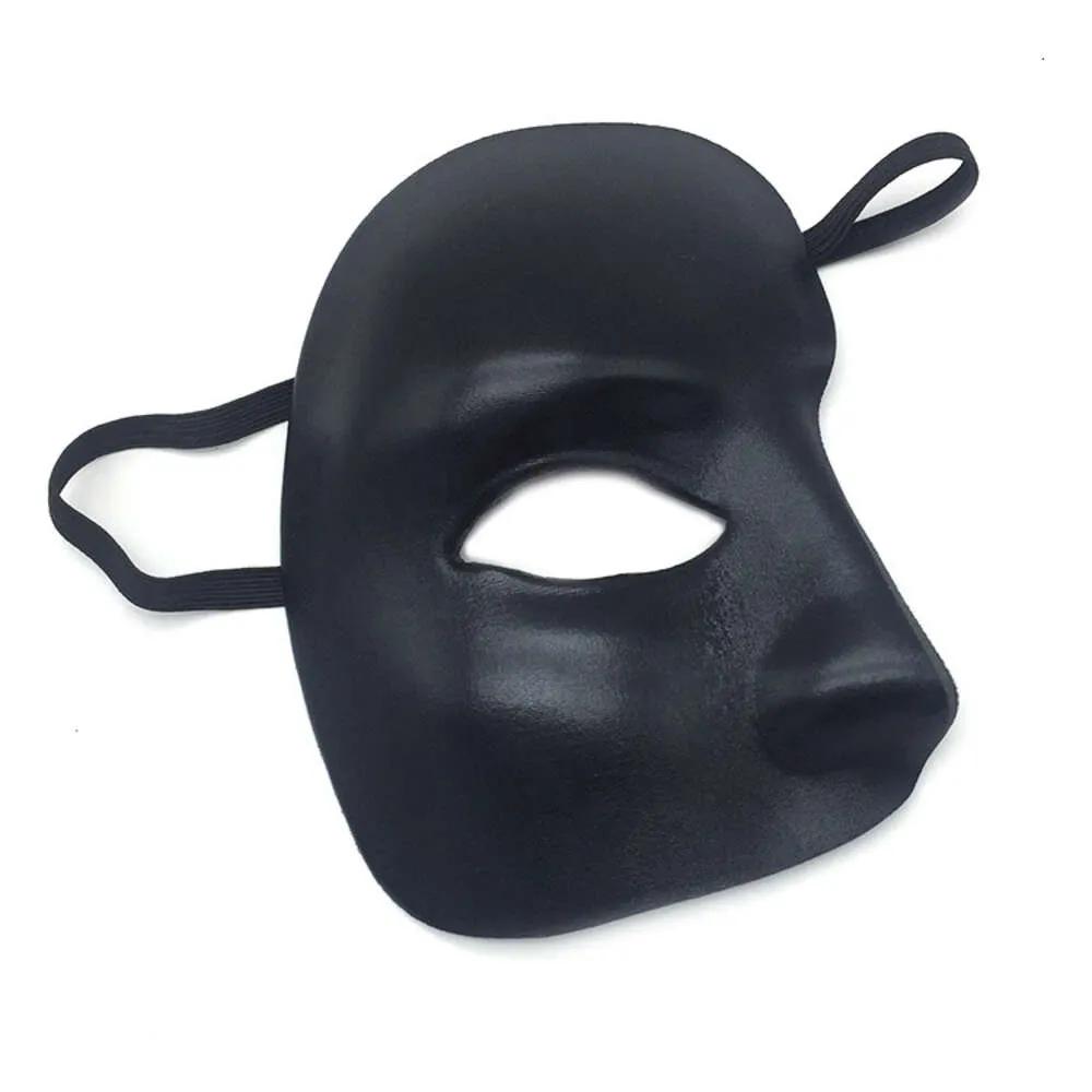 Mask Left Half Face Phantom of the Night Opera Men Women Masks Masquerade Party Masked Ball Masks Halloween Festive Supplies F021