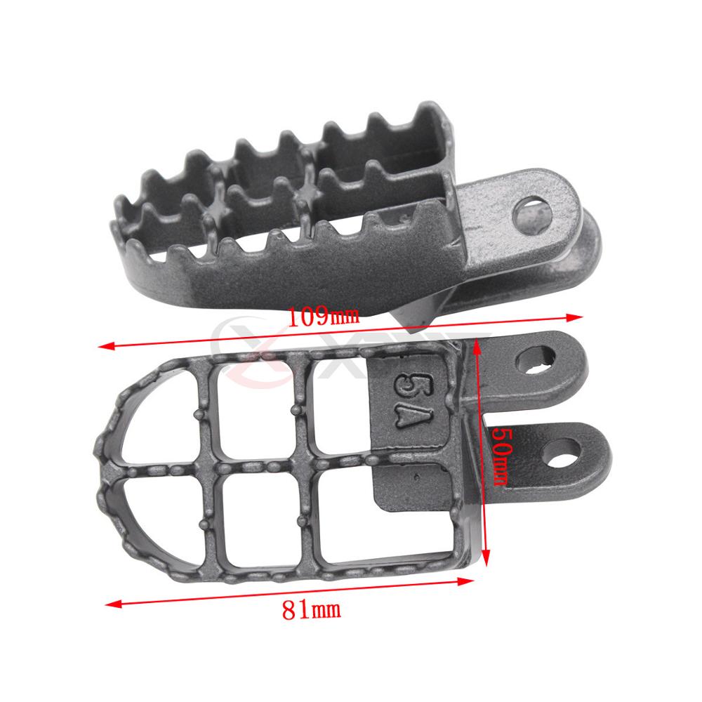 Motorcycle Accessories Foot Pegs Footpegs Footrests For Honda CR80 CR85 XR250 XR400 XR600R XR650R XR650L Motocross Dirt