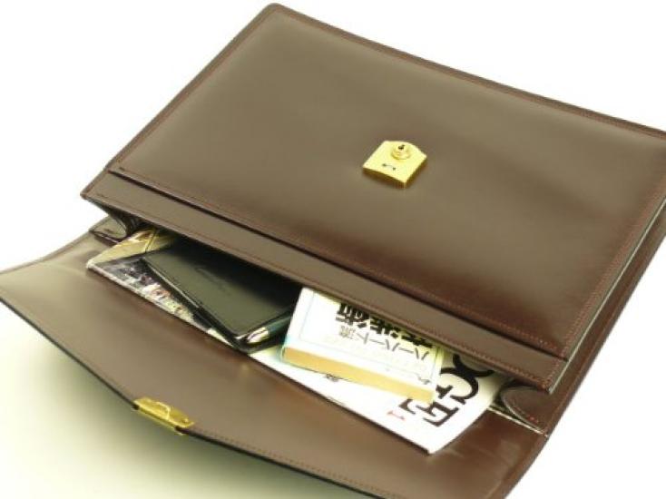 Awaji Bag Studio Genuine Leather Star Clutch Bag (Smooth Leather) (Chocolate) [Made in Japan] Compact and Simple, A4 Size, Self-Standing