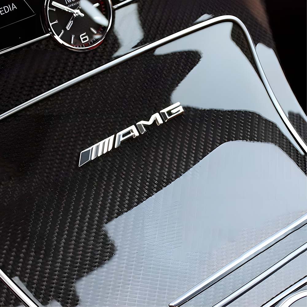 Pegatina Auto 3D AMG Para Mercedes Benz W201 W203 W204 W213 W177 W212 W205 W124 W211 CLA GT SLK GLA W176 Pegatina de Insignia de Letras Trasera