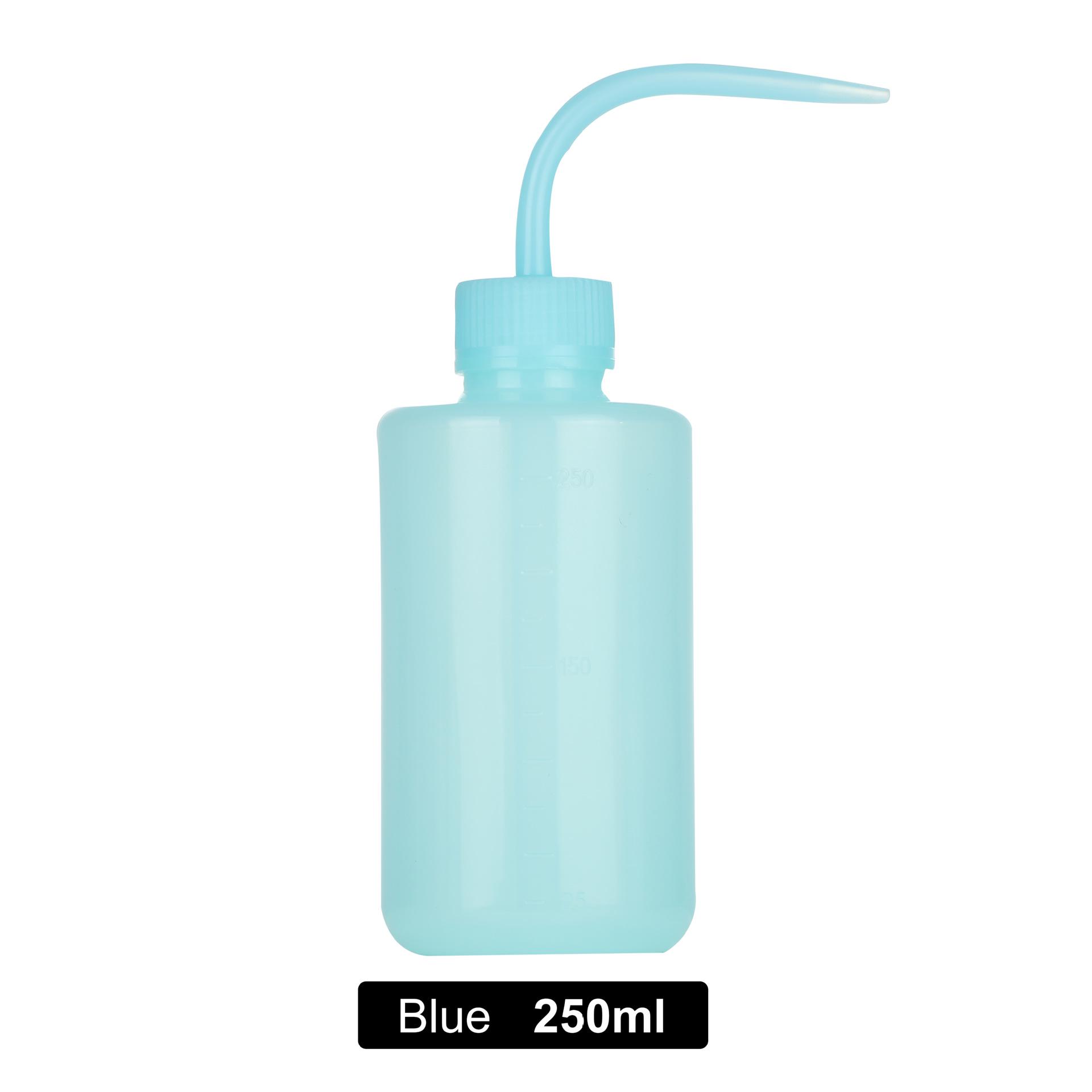 

250ML & 500ML Graduated Curved Tip Wash Bottles for Cleaning & Tattoo Tools