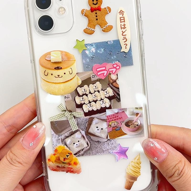 30 Pages Ins Retro Cute Dessert Cake Decorative Stickers Book Scrapbooking Phone Case Diy Journal Collage Material Sticker Gift