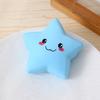 Cartoon Expression Star Squeeze Toy Slow Rebound Flour Filling Smiling Star Fidget Toy Stretchy Soft Stress Ball Sensory Toy