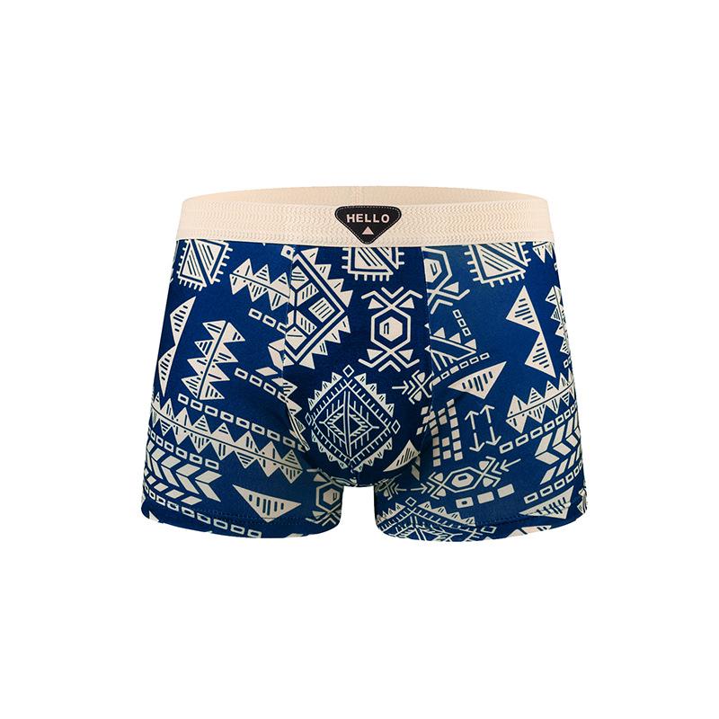 American Retro Summer Boxer Briefs: Skin-Friendly, Breathable, Comfortable Youth Men's Underwear