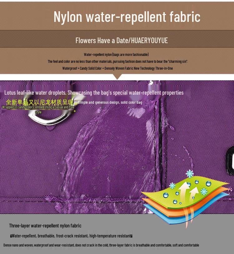 Damen Wasserabweisende Nylon Umhängetasche 2024