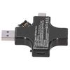 מד מתח זרם בודק סוג C USB צלב דיגיטלי וולטמטר אמפרמטר גלאי נייד