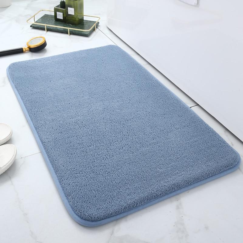 Imitation Cashmere Memory Foam Absorbent Floor Mat for Bathroom, Toilet, Kitchen, and Living Room.
