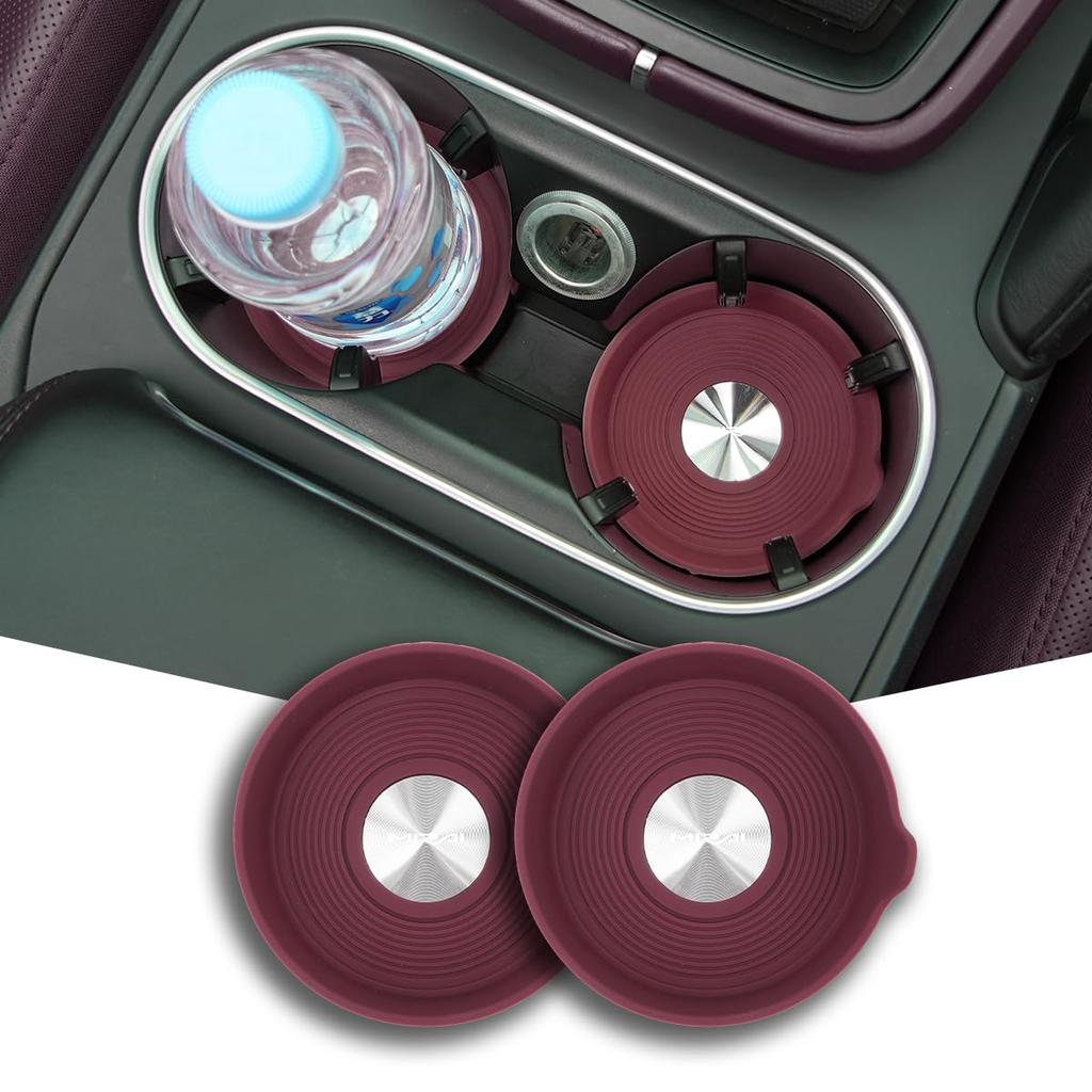 For Mirai Mirai Exclusive Car Accessory Non-Slip Coaster with Handle Round, Diameter 2.8 inches