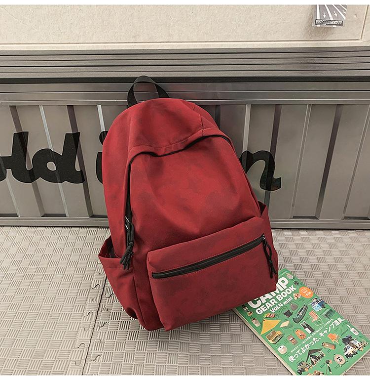 

Школьный рюкзак американский ретро большой вместимости простой и универсальный с принтом повседневный и легкий для прогулок