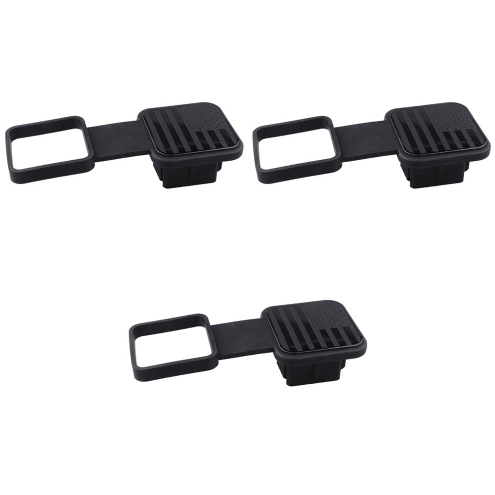 Trailer Hitch Receiver Cover Plug Waterproof Tube Cap Protector Dustproof Trailer Hitch Cover 2 Inch Receiver Auto Square Plug