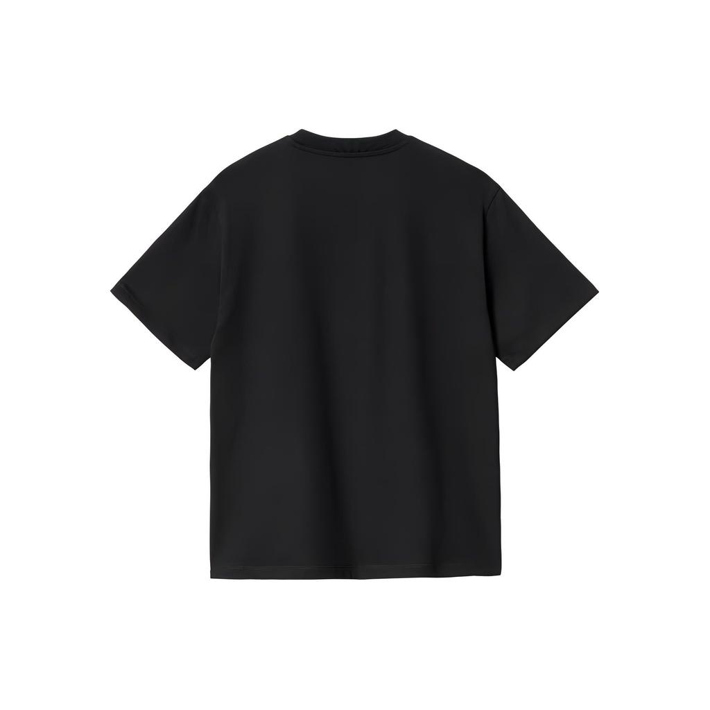 Carhartt WIP Solid Color Crew Neck Short Sleeve T-Shirt Women Tops Black I033045-00F-XX