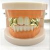 2Pcs/Set Double Glossy Tooth Caps Gold Silver Color Fangs Dental Grills  for Women Men
