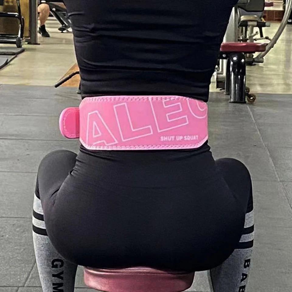 

Кожаный фитнес-пояс для тяжелой атлетики для женщин и мужчин с мягкой поясничной поддержкой для силовых тренировок и упражнений приседаний S