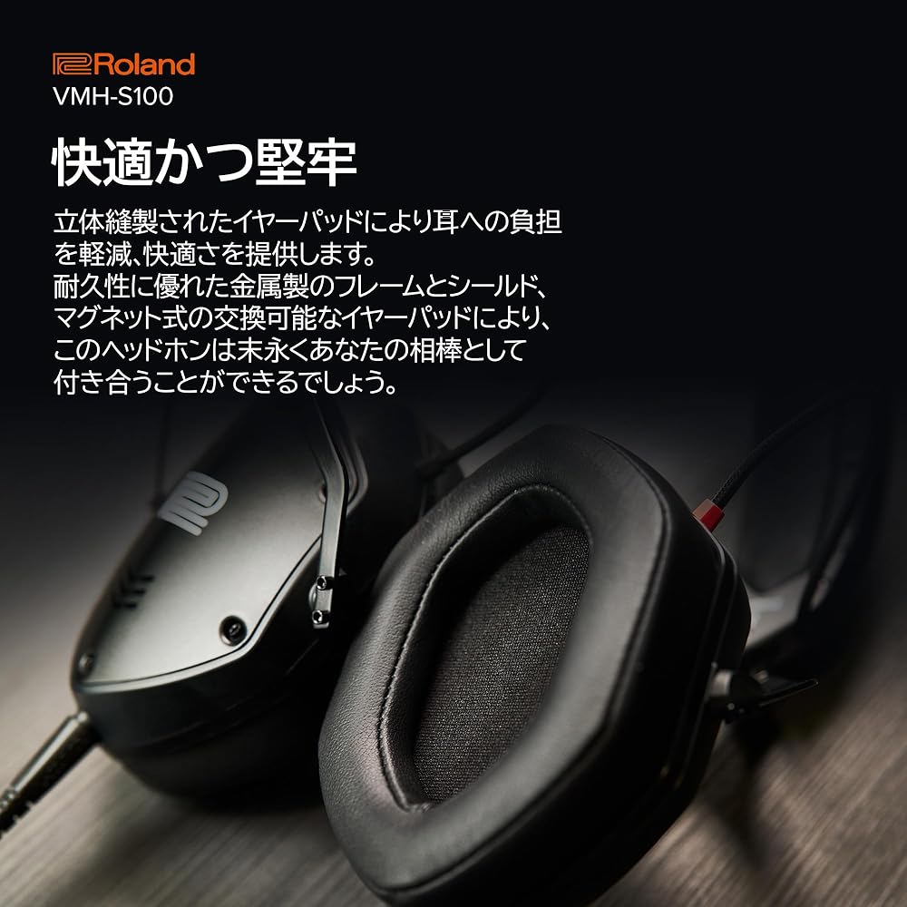 Roland Roland Music Production Headphones VMH-S100 Music Production Hi-Res Compatible Over-ear Mo...