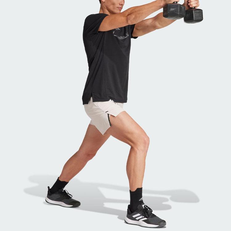 Adidas Les Mills Graphic Tee Black Men Streetwear IX7977