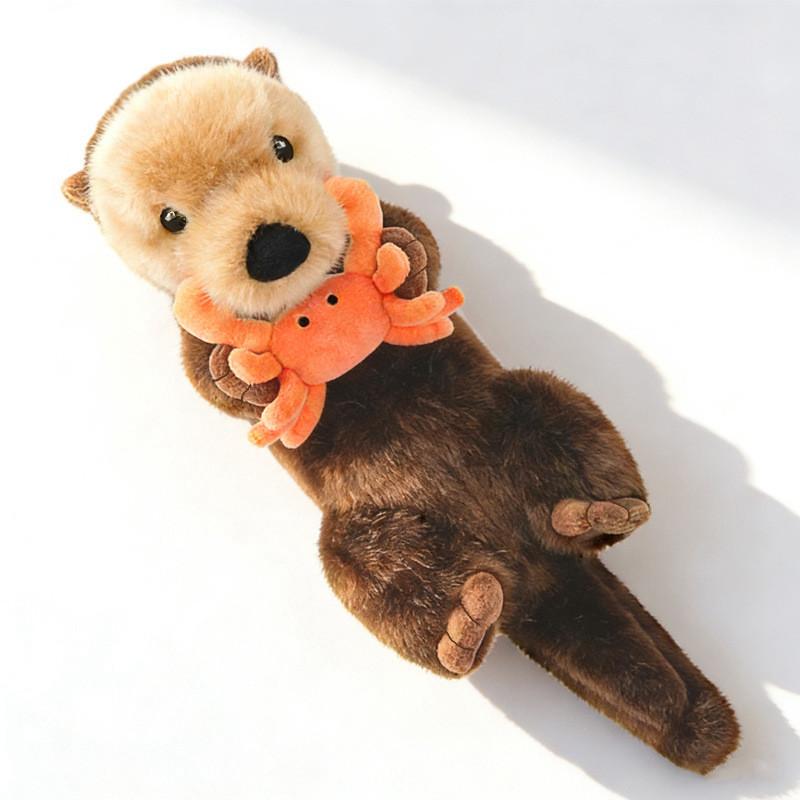 Cartoon Otter Plush Toy With Soft Cotton Filling For Kids And Collectors