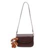 High-end fashion small bag women's 2025 new retro simple small square bag niche design single shoulder messenger bag tide