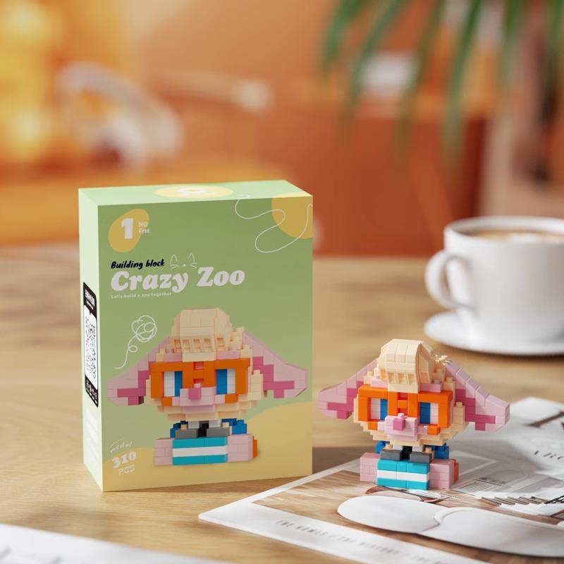 Building Blocks Nick Wilde Judith Laverne Hopps Assembly Model Kit Desktop Ornament Doll Boys' Puzzle Toys Collectible Zootopia