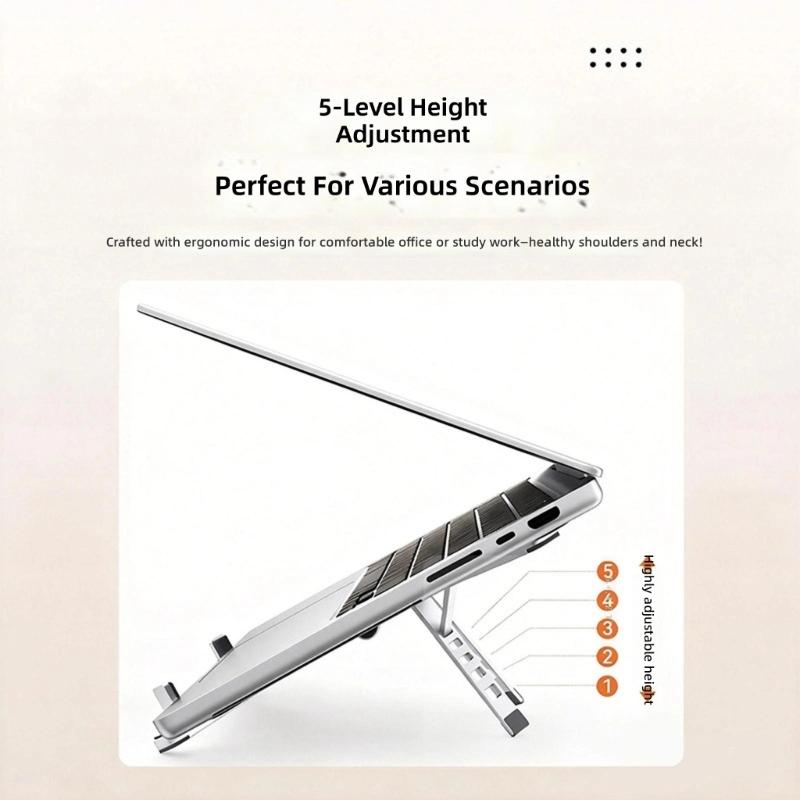 Lightweight Collapsible Laptop Tablets Phone Holder Universal For 17inch Devices Ergonomic Design