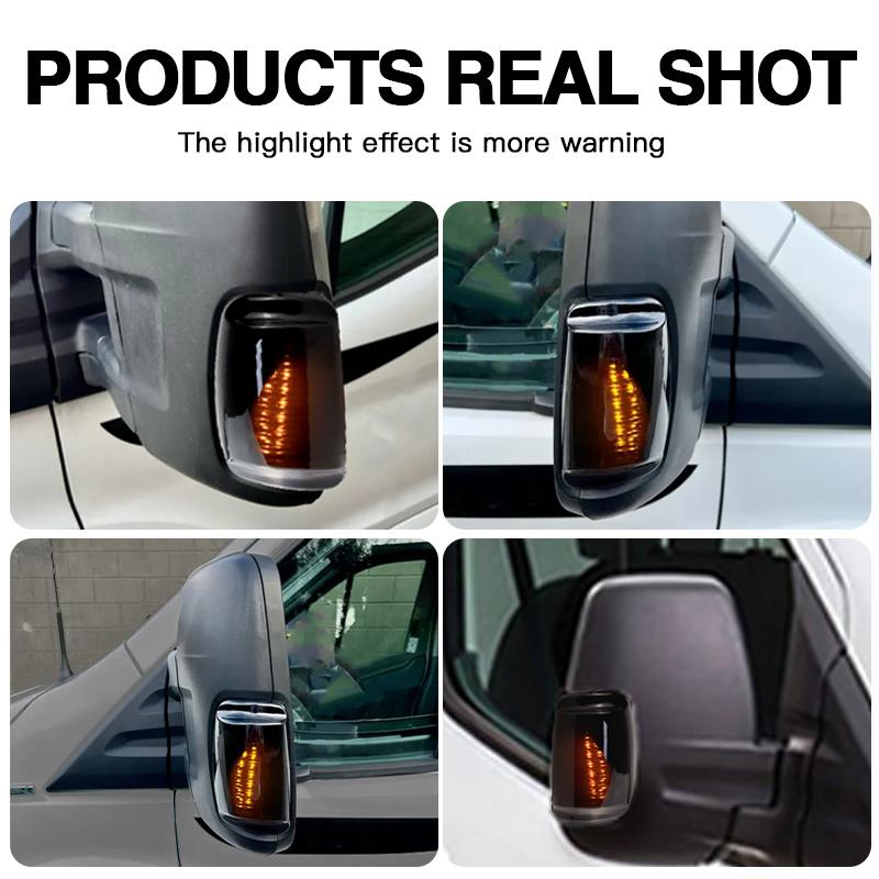2PCS For Ford Transit Mk8 2014-up For Ford Transit Custom 2012-up Led Rearview Mirror Side Turn Signal Lights Indicato Lamp