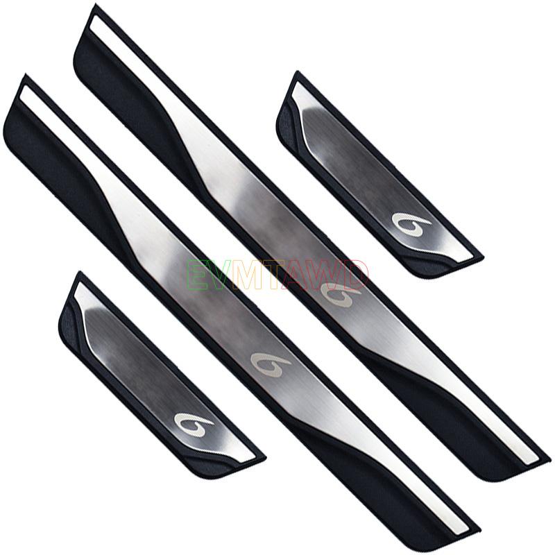 For Mazda 6 3 CX-5 Accessory 2014 2015 2016 2017 2018 Stainless Car Door Sill Scuff Plate Kick Entry Guard Pedal Protector