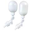 14 Inch Float Ball Valve for RO Water and Fish Tank Use Features Automatic Shut Off and 1/4 Inch Quick Connect Inlet