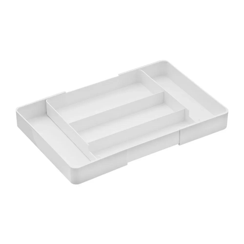 

Scalable Cabinet Storage Drawer Retractable Compartment Stationery Container Storage Box Under Desk Hidden Drawer Utensil білий