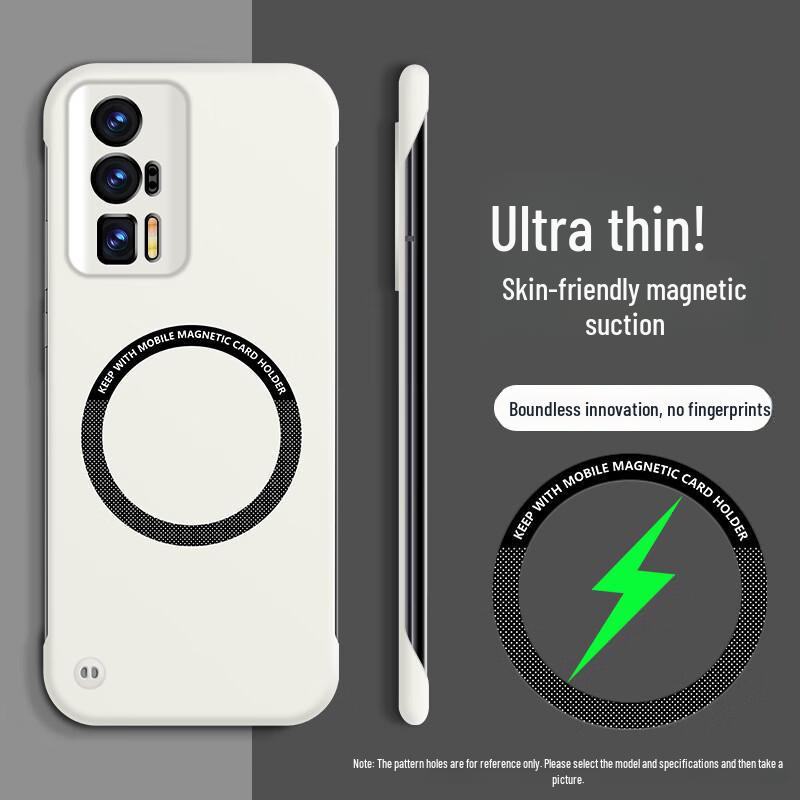 

Магнитный чехол с беспроводной зарядкой для Redmi K60/K50Pro — ультратонкий, без полей, с половинным покрытием для Note12 Turbo Redmi Note 11