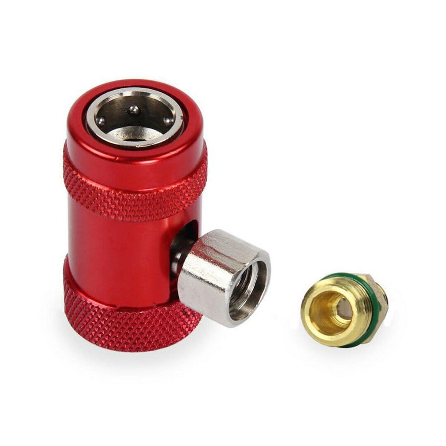 2 stk Bil Erstatt A/C Klimaanlegg Hurtigkobling Kobling Adaptersett for R1234YF
