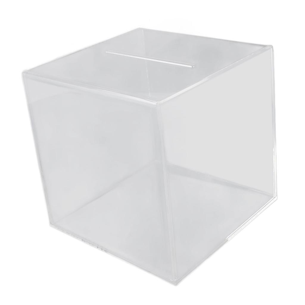 Clear Money Bank Large Capacity Drop Resistant Transparent Ballot Tip Box Acrylic Coin Bank for