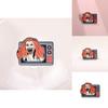 2024 Summer Trendy Cartoon Horror Zombie Pin Featuring Eyecatching Red Haired Style Ghost