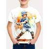 Baseball T-Shirt for Boy Short Sleeve Children's Clothing Boys Summer Casual T-Shirt O-Neck Girl Clothes Fashion Child T-Shirt