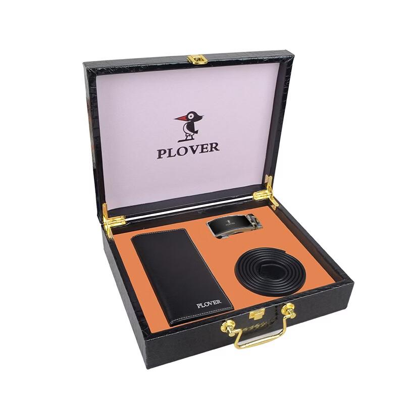 Plover Men s Top-Grain Leather Wallet and Belt Gift Set