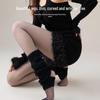 Double-Layer Velvet Black Silk Leggings - Women's Autumn/Winter Transparent Thin Stockings