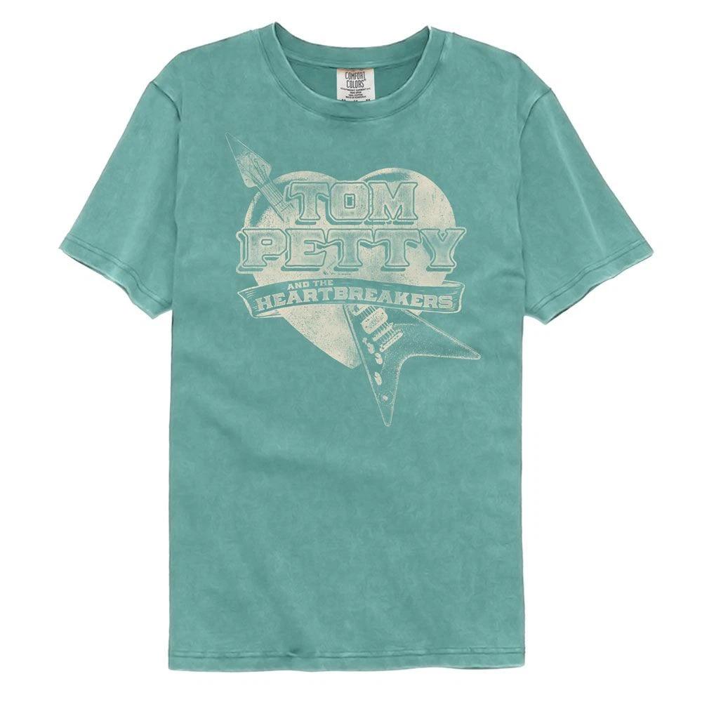 Tom Petty Guitar Heart Seafoam Comfort Colors Music Shirt 160