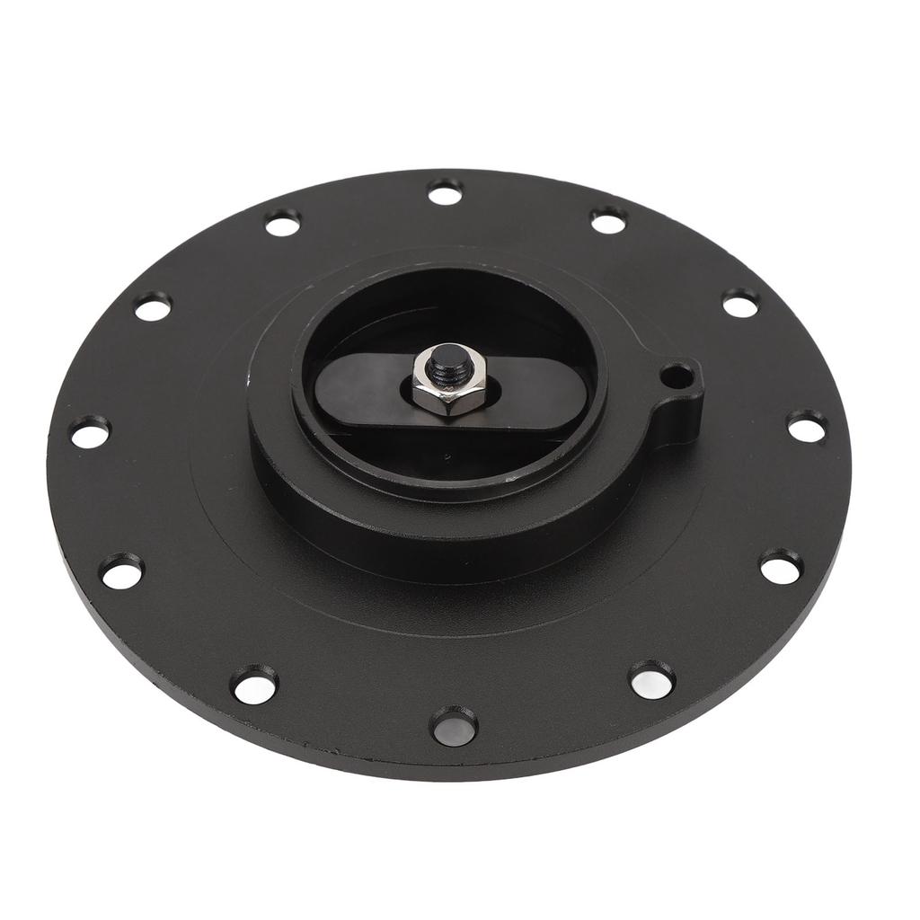 160mm Billet Aluminum Easy Fill Fuel Cell Gas Cap With 12 Hole Cell Bung and Gasket for 12 Screw 5.343 in Screw Holes