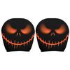 2PCS Funny Halloween Car Headrest Cover Decor Big-eyed Cartoon Print Headrest Cover Creative Car Seat Headcover