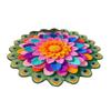 Yousheng Diatomaceous Earth Floor Mat 3D Realistic Rainbow Sunflower Pattern Quick Dry Non-Slip Absorbent Mat