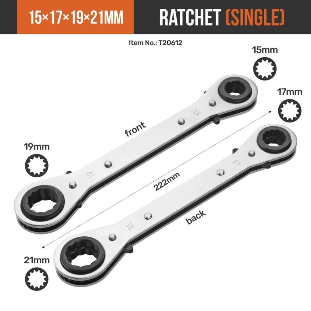 1Pcs Square Drive Ratchet Wrench Adjustable Socket Spanner  for Auto Repair